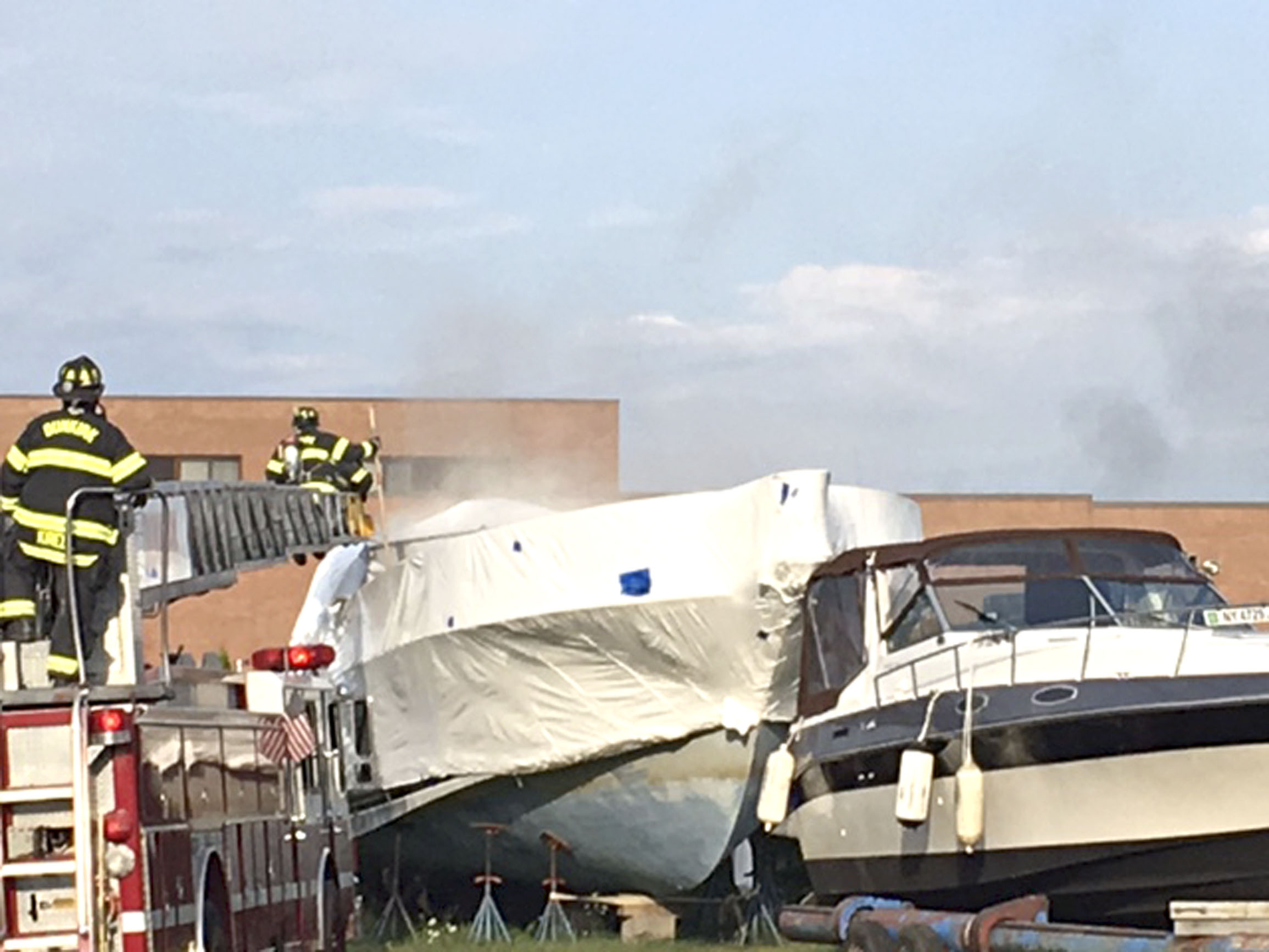 Boat catches fire in Dunkirk News, Sports, Jobs Observer Today
